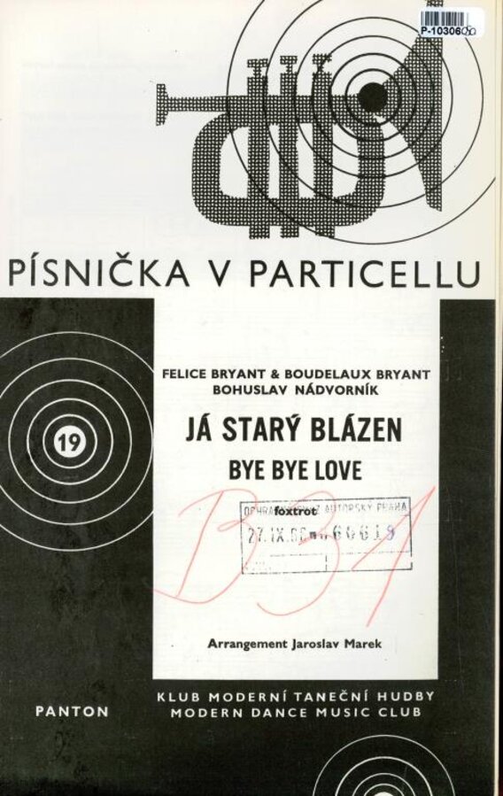 Písničky v particellu 19