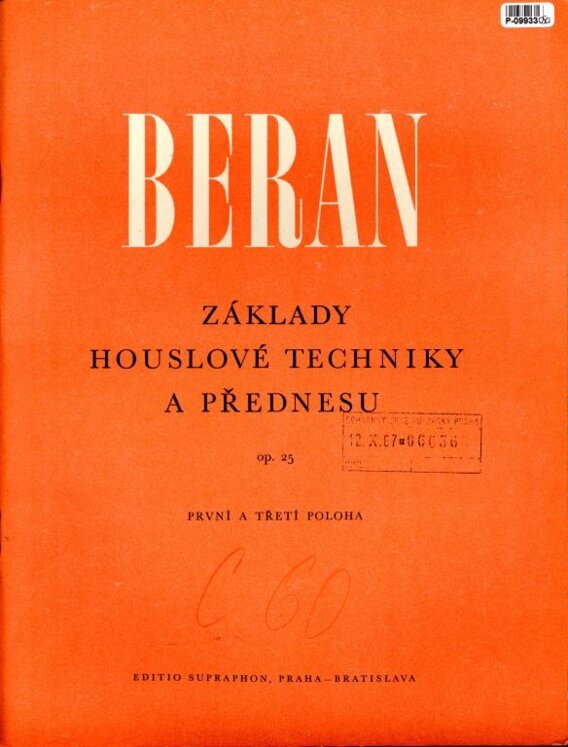 Základy houslové techniky a přednesu