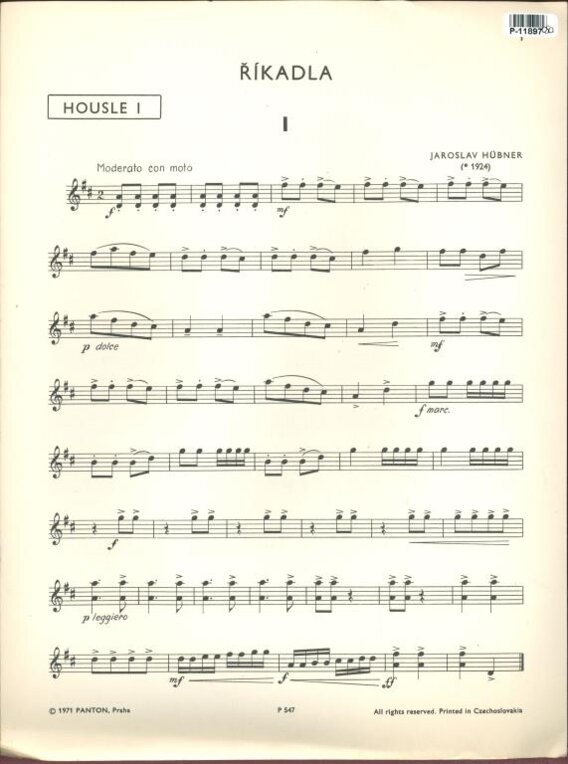 Říkadla - Housle 1