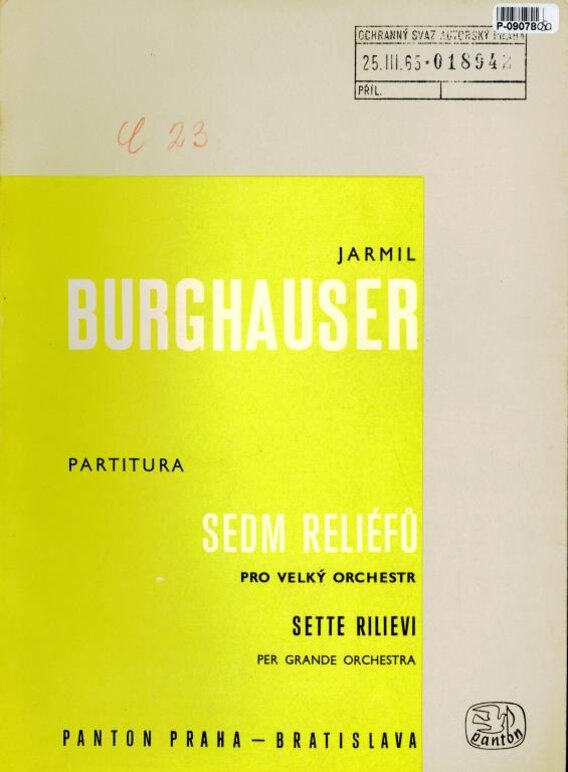 Sedm reliéfů pro velký orchestr