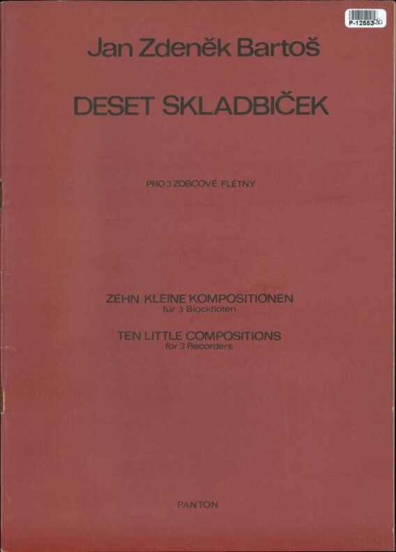 Deset skladbiček pro 3 zobcové flétny
