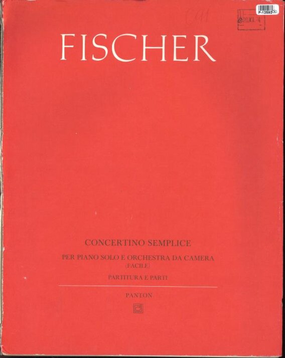 Concertino semplice per piano solo e orchestra da camera