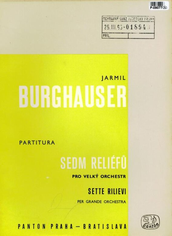 Sedm reliéfů pro velký orchestr