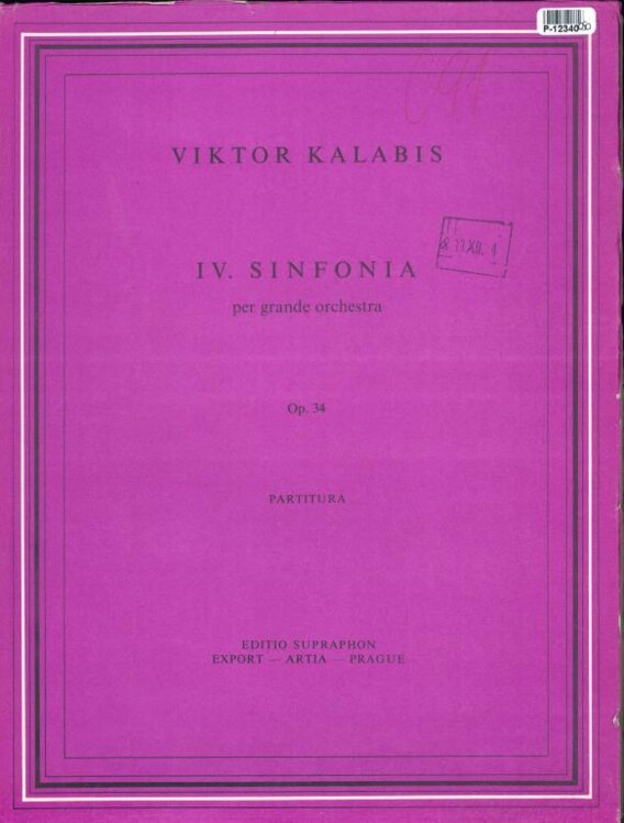 IV. Sinfonia per grande orchestra