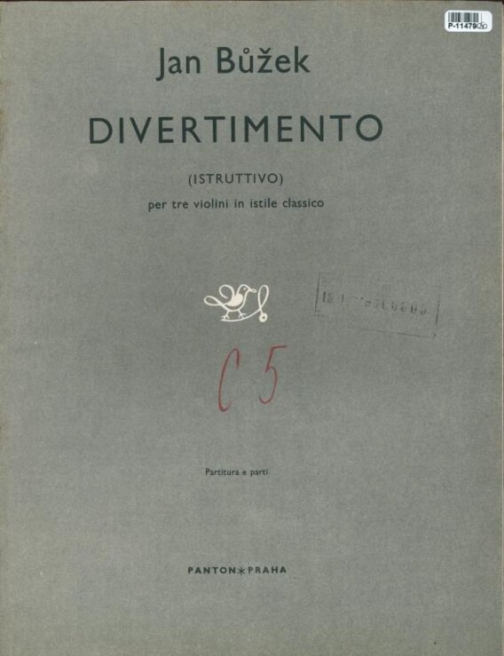 Divertimento - per tre violini in istile classico