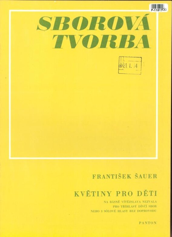 Sborová tvorba - Květiny pro děti