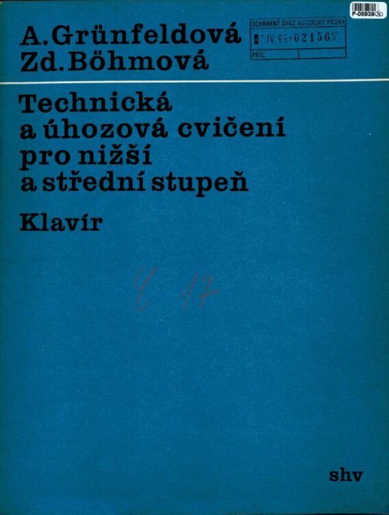Technická a úhozová cvičení pro nižší a střední stupeň