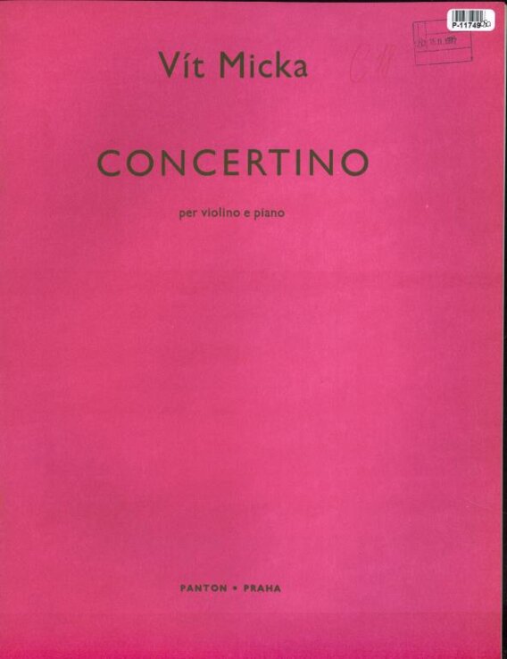 Concertino per violino e piano