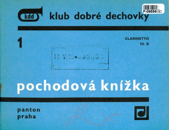 Klub dobré dechovky 1 - Clarinetto lll.B