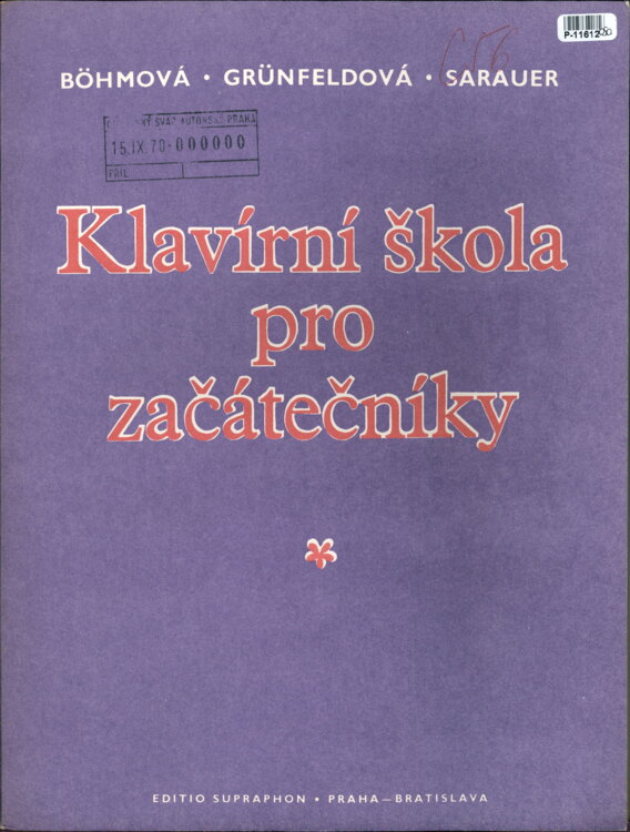 Klavírní škola pro začátečníky