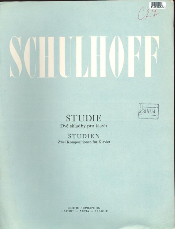 Studie - Dvě skladby pro klavír