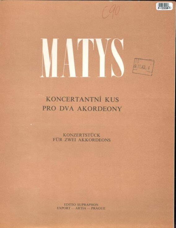 Koncertantní kus pro dva akordeony