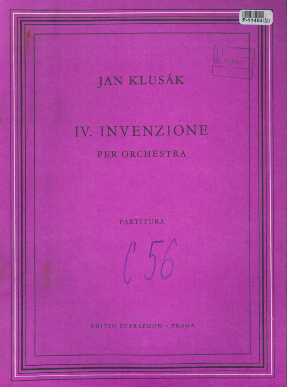 IV. Invenzione