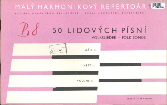 Malý harmonikový repertoár - 50 lidových písní