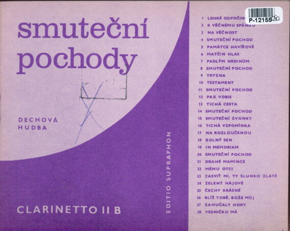 Smuteční pochody - Clarinetto II B
