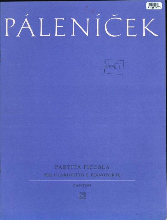 Partita piccola per clarinetto e pianoforte