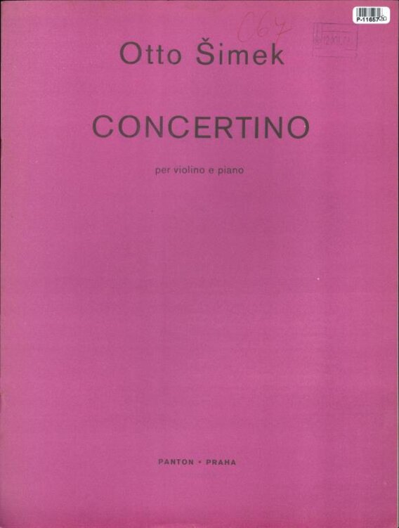 Concertino per violino e piano