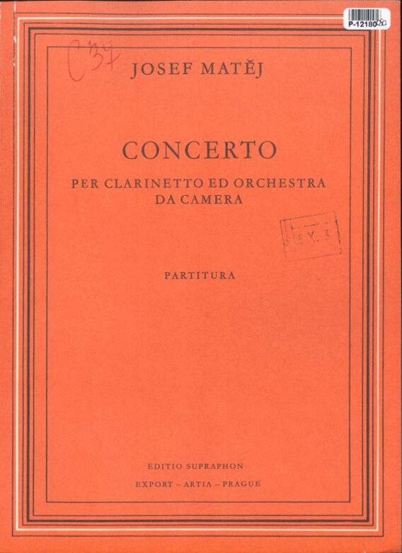 Concerto per clarinetto ed orchestra da camera