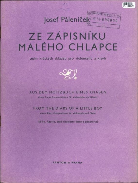 Ze zápisníku malého chlapce