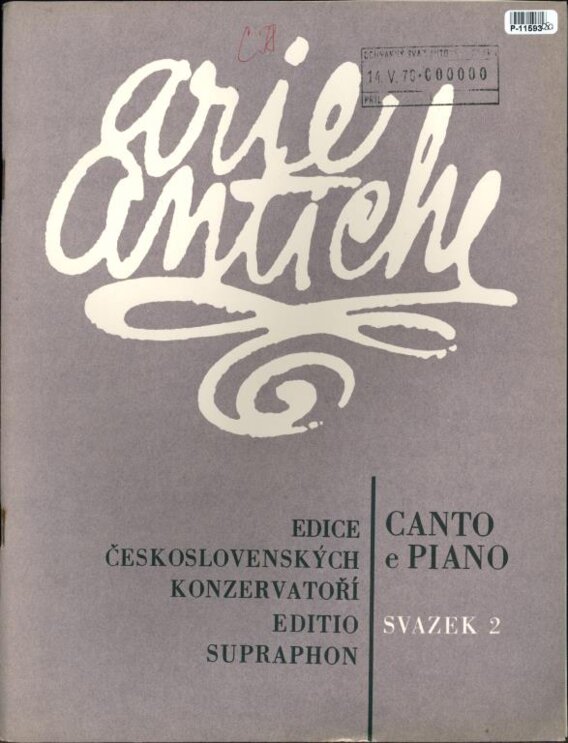 Arie antiche - Canto e piano