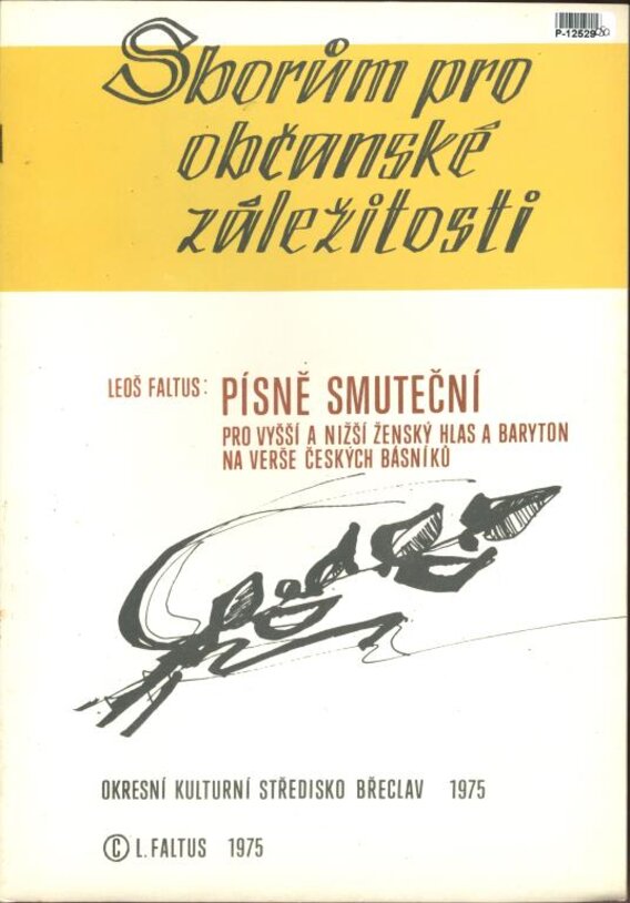 Sborům pro občanské záležitosti - Písně smuteční