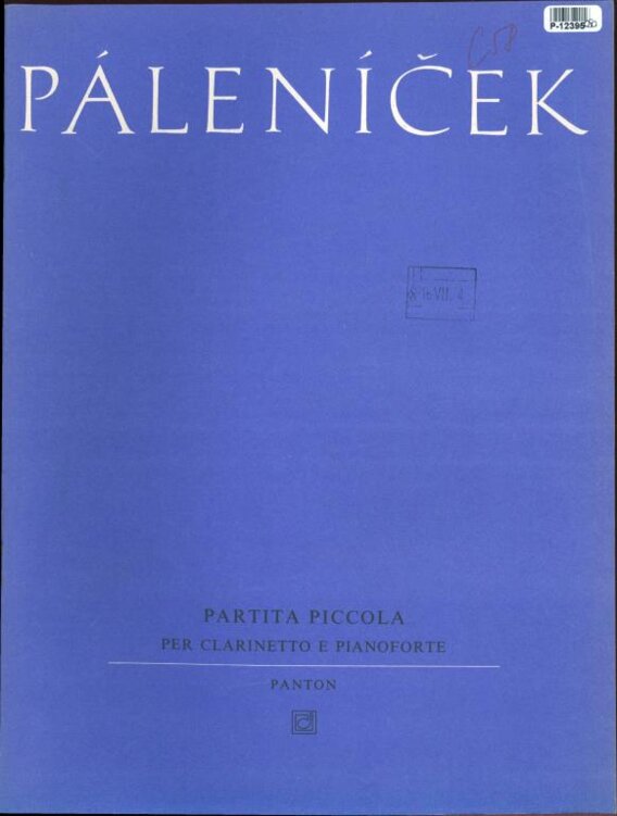 Partita piccola per clarinetto e pianoforte