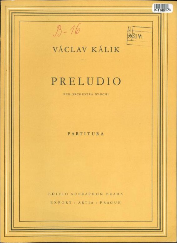 Preludio per orchestra D'archi