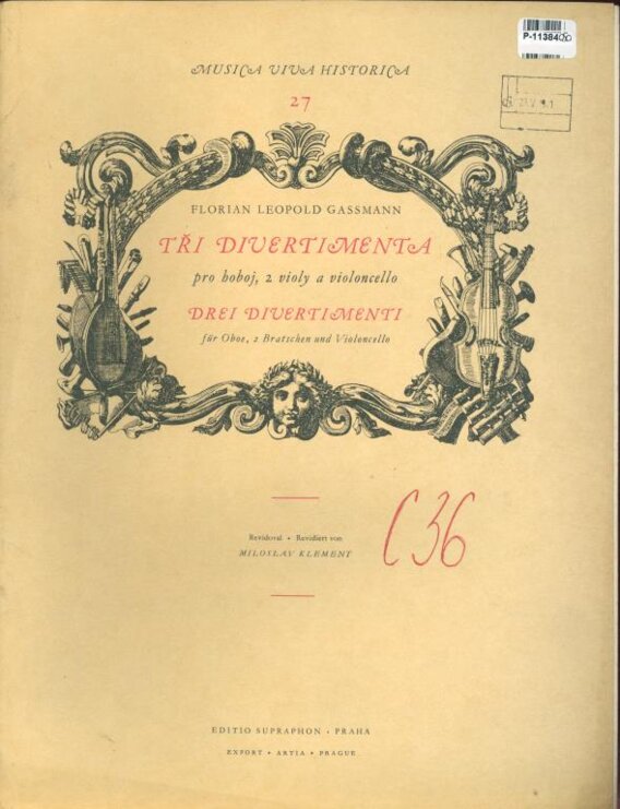 Musica viva historica 27 - Tři divertimenta