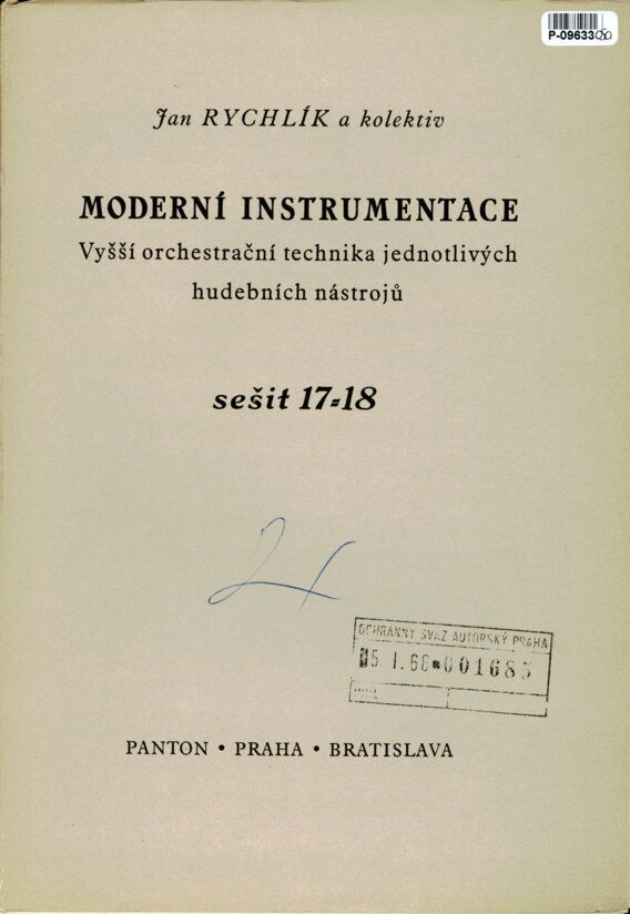 Moderní instrumentace sešit 17 - 18