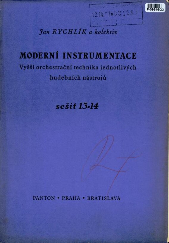 Moderní instrumentace sešit 13 - 14
