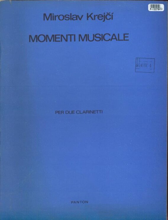 Momenti musicale per due clarinetti