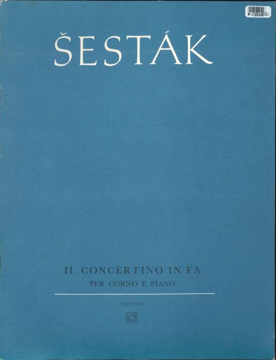 II. Concertino in fa per conro e piano