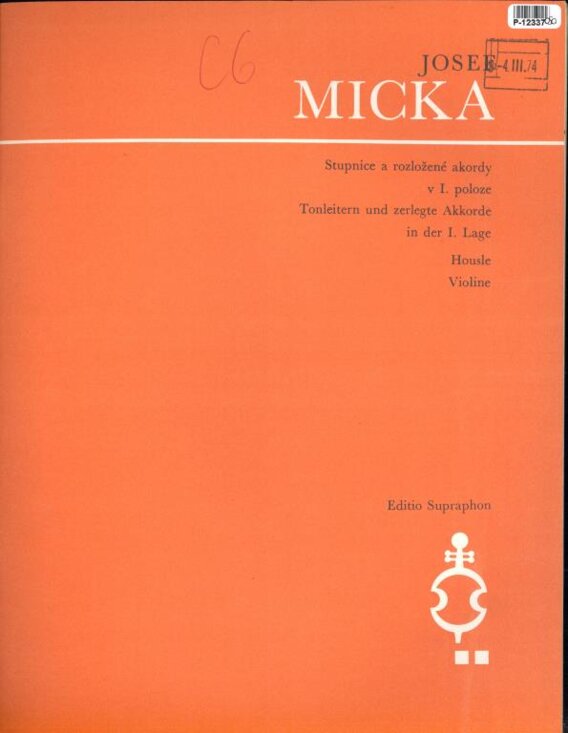 Stupnice a rozložené akordy v I. poloze