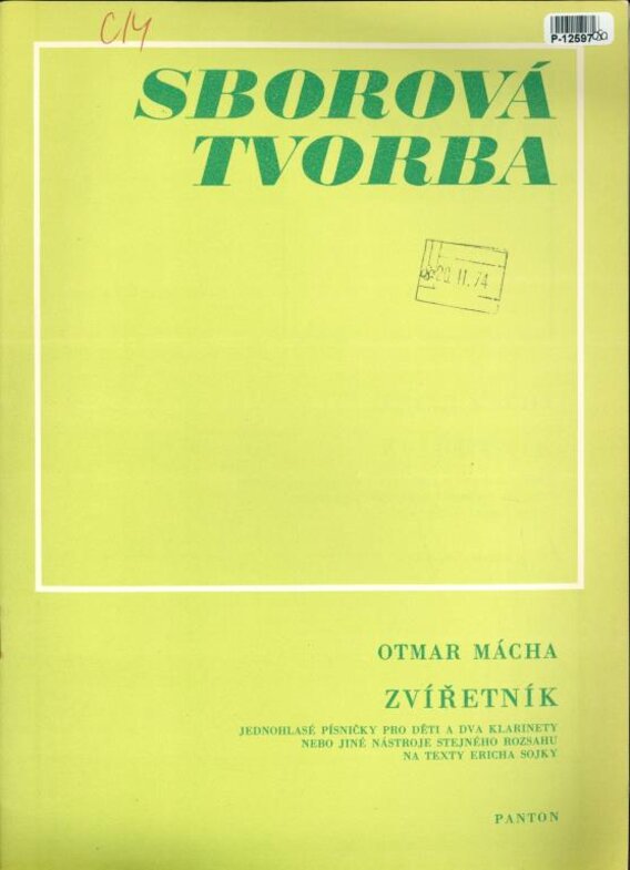 Sborová tvorba - Zvířetník