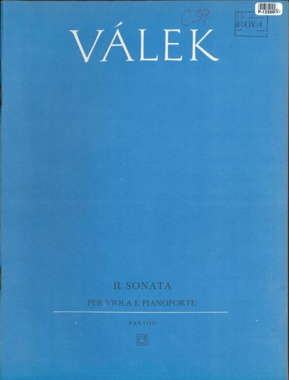 II. Sonata per viola e pianoforte