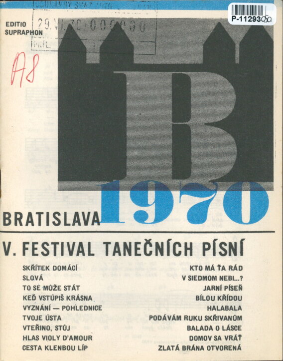 Bratislava 1970 - V. festival tanečních písní
