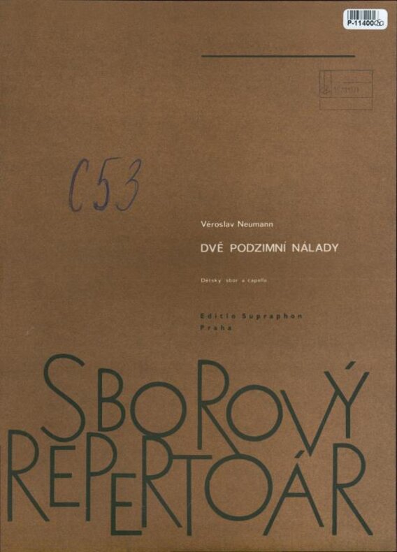 Sborový repertoár - Dvě podzimní nálady