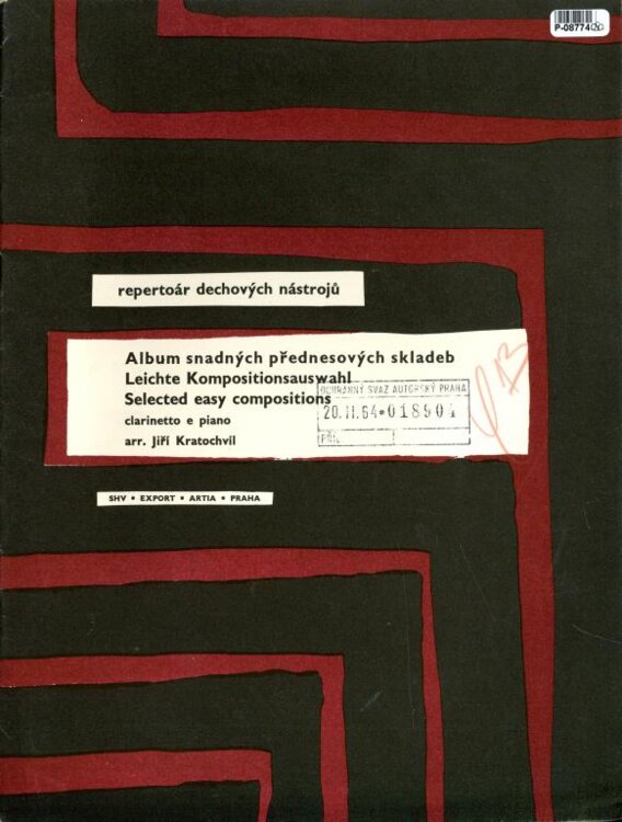 Repertoár dechových nástrojů - Album snadných přednesových skladeb