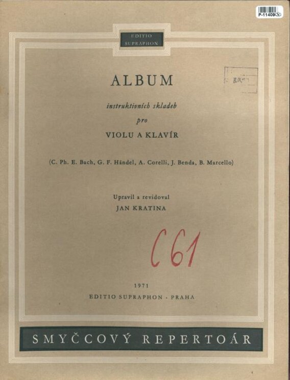 Album instruktivních skladeb pro violu a klavír