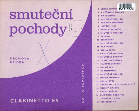 Smuteční pochody - Clarinetto ES