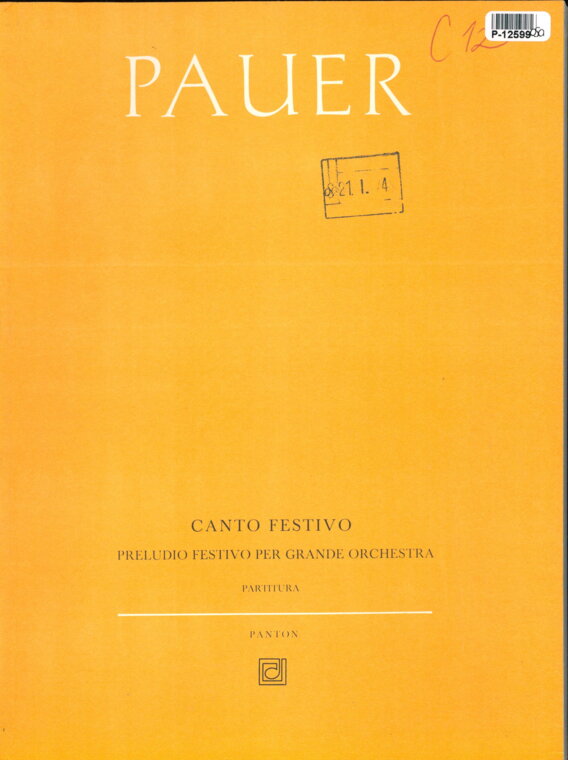 Canto festivo preludo festivo per grande orchestra