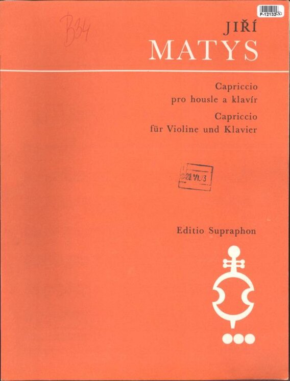 Capriccio pro housle a klavír