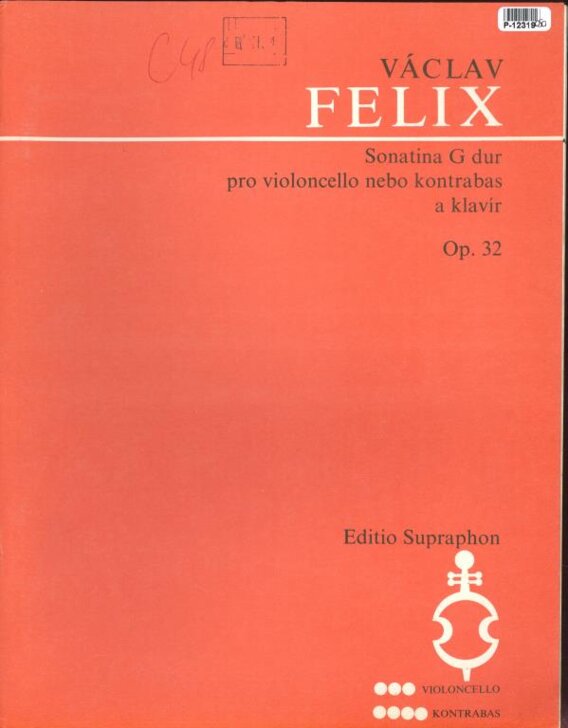 Sonatina G dur pro violoncello nebo kontrabas a klavír