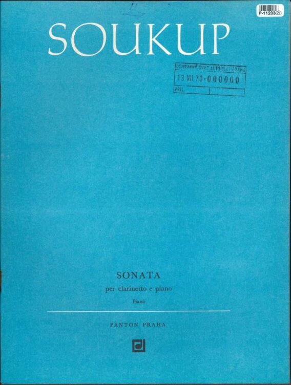 Sonata - per clarinetto e piano