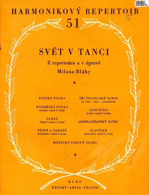 Harmonikový repertoir 51 - Svět v tanci