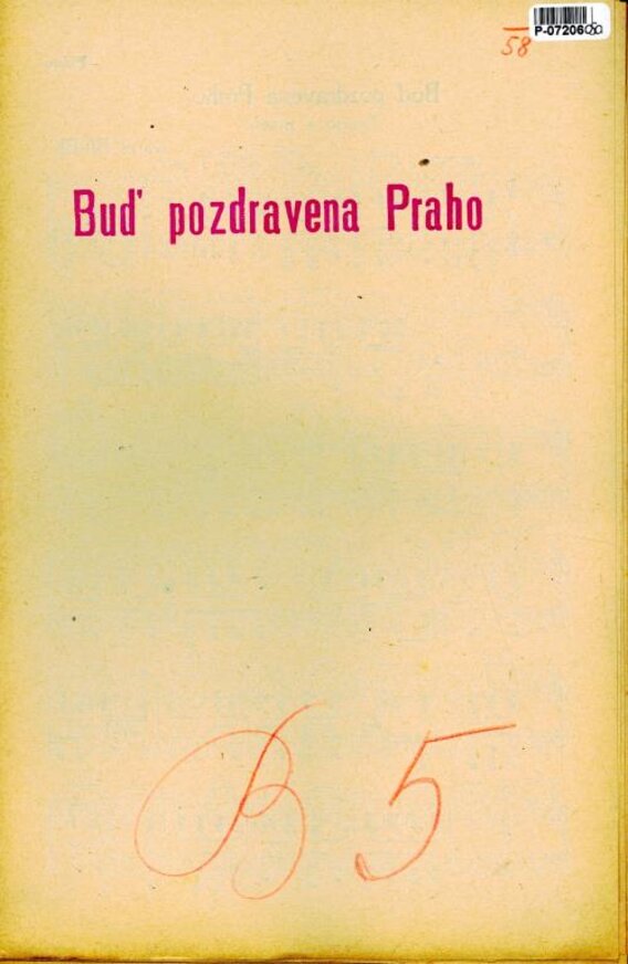 Buď pozdravena Praho