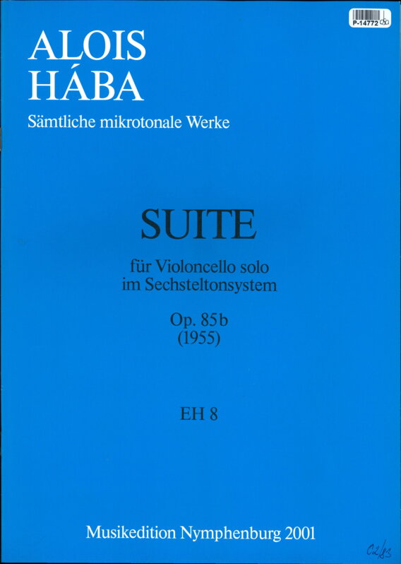Suita für Violoncello solo im Sechsteltonsystem