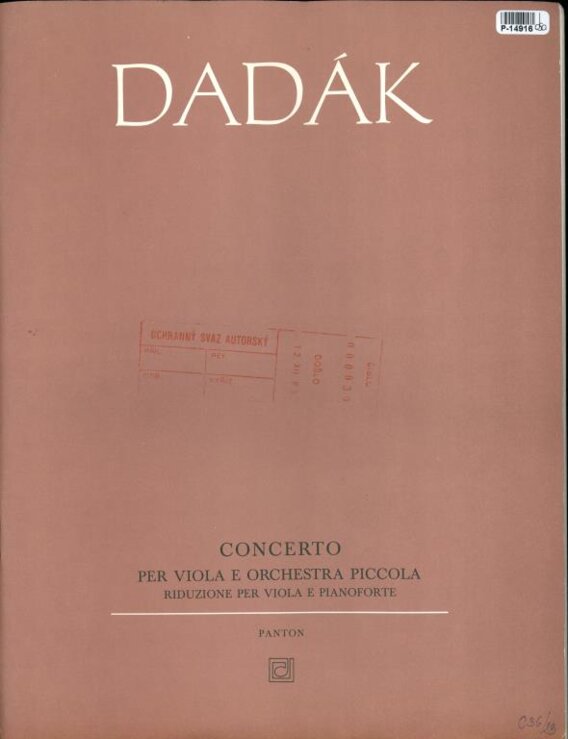 Concerto per viola e orchestra piccola