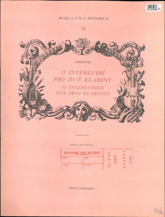 Musica viva historice 38 - 11 Preludií pro dvě klariny