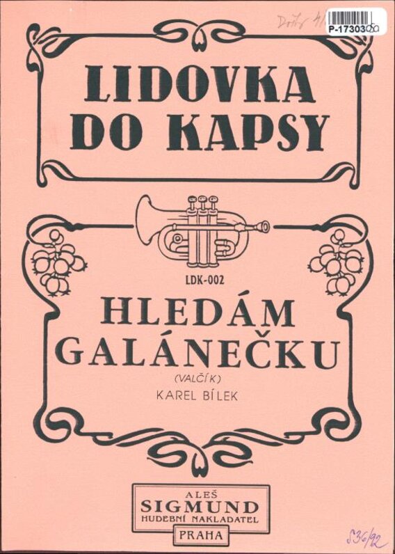 Lidovka do kapsy - Hledám Galánečku